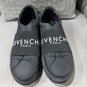 Givenchy Black Logo Slip-Ons